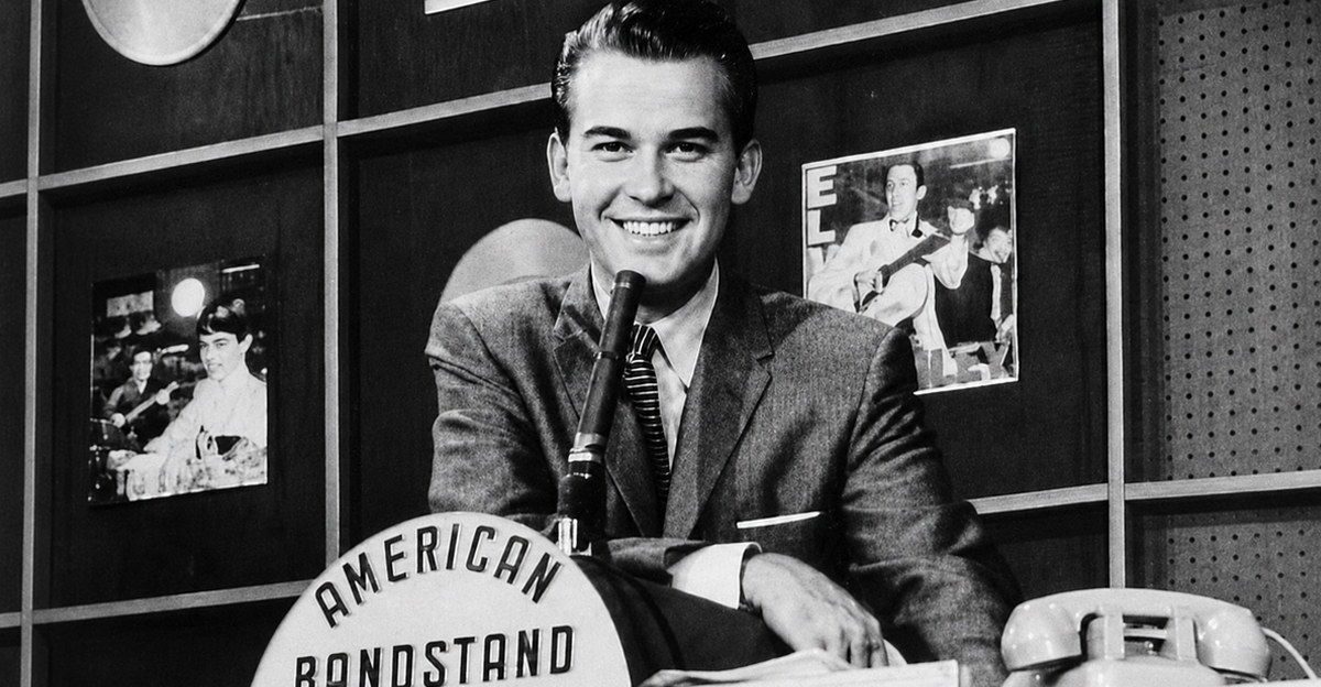 Screenshot of host Dick Clark on American Bandstand (1952-1989)