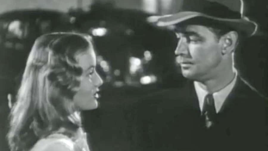 Lake and Alan Ladd in trailer for The Blue Dahlia (1946)