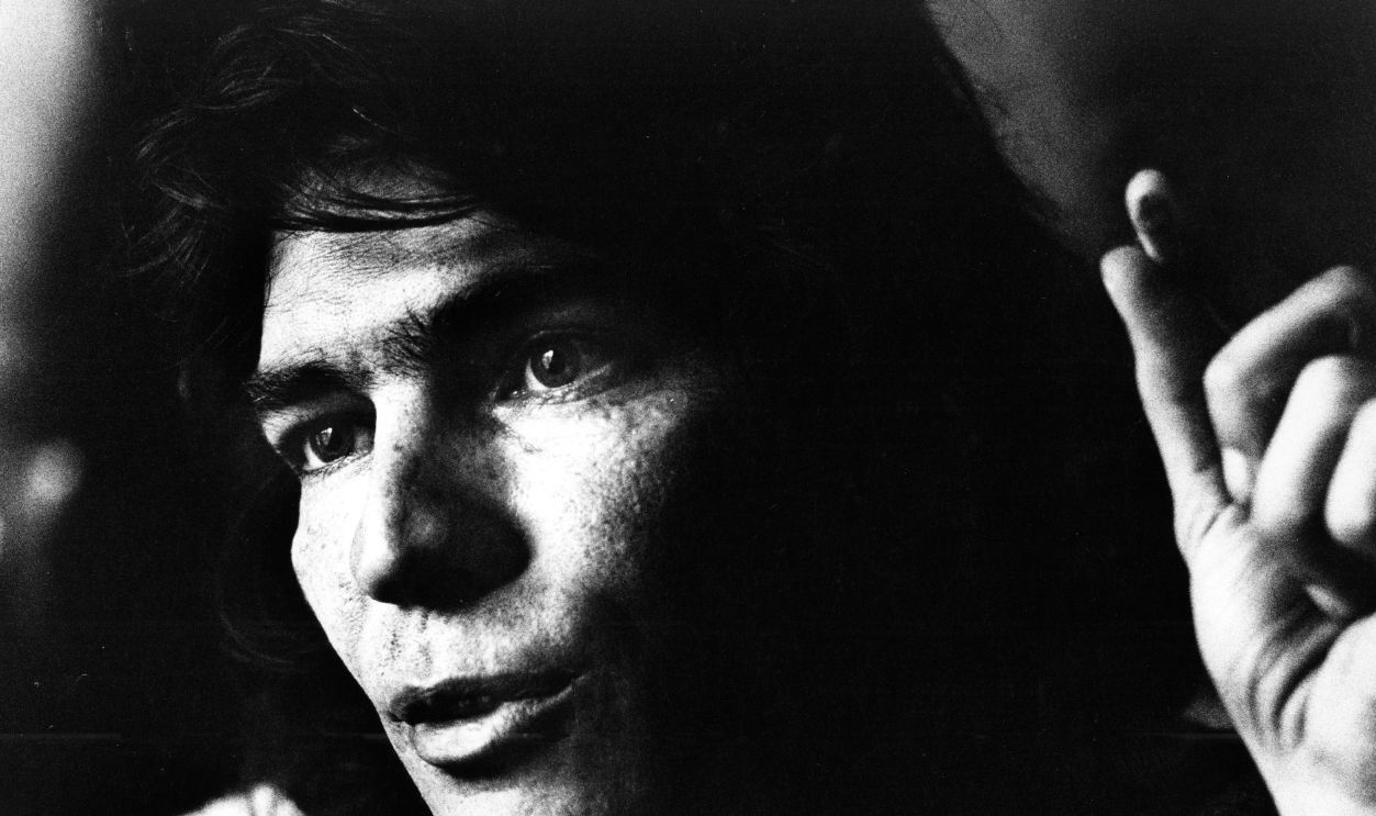 Musician and Record Producer Jerry Riopelle posed being interviewed in Amsterdam, Netherlands in 1975