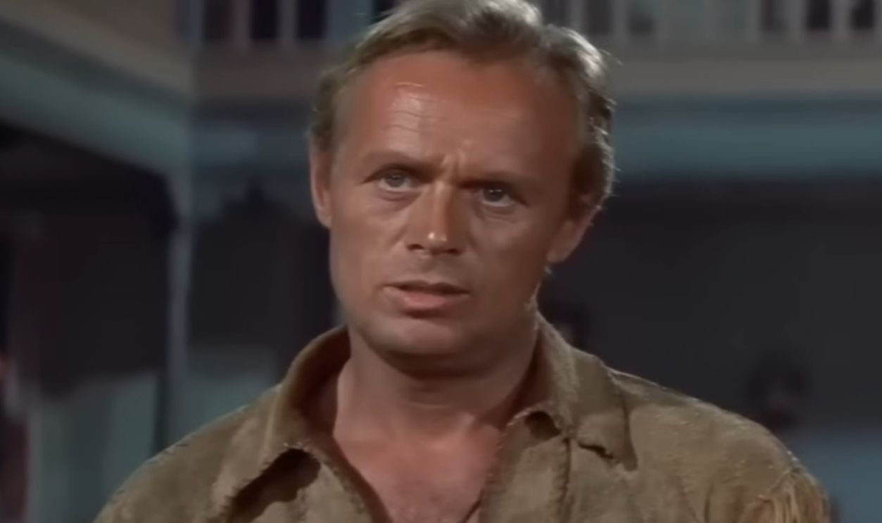 Screenshot from The Last Wagon (1956)