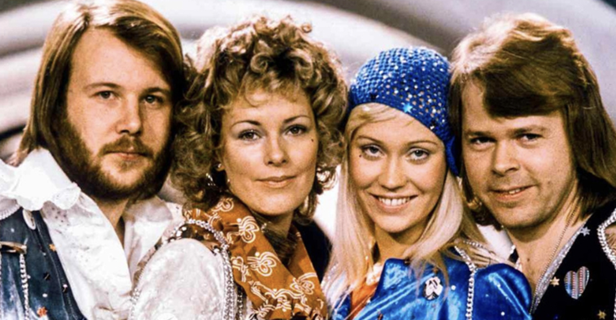 SWEDEN-MUSIC-ABBA Picture taken in 1974 in Stockholm shows the Swedish pop group Abba with its members (L-R) Benny Andersson, Anni-Frid Lyngstad, Agnetha Faltskog and Bjorn Ulvaeus posing after winning the Swedish branch of the Eurovision Song Contest with their song
