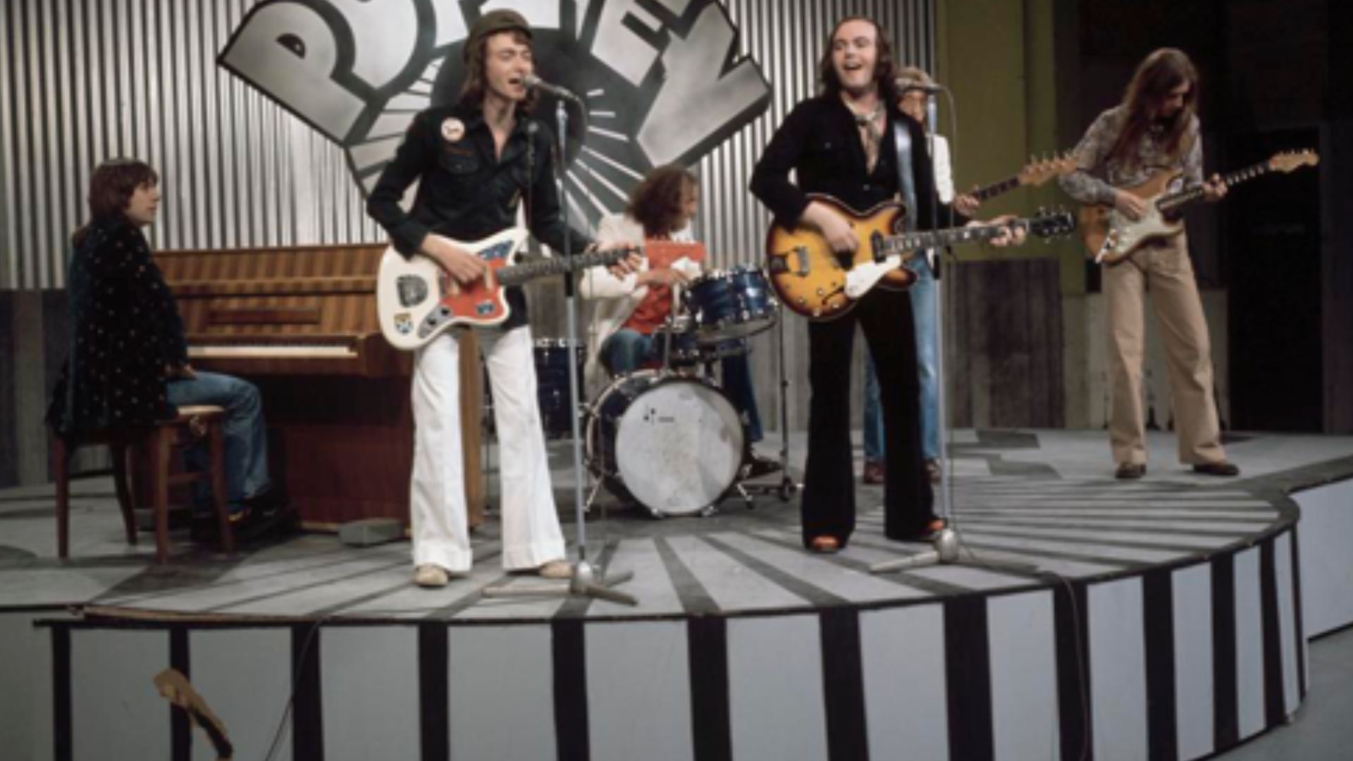 Sutherland Brothers & Quivver, rop/rock program 'Popzien' on Dutch television