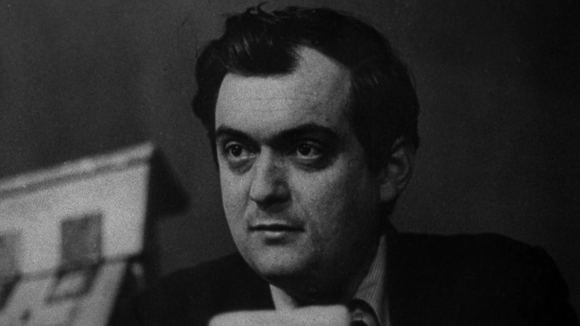 Film director Stanley Kubrick in a screenshot of the trailer of Dr. Strangelove.