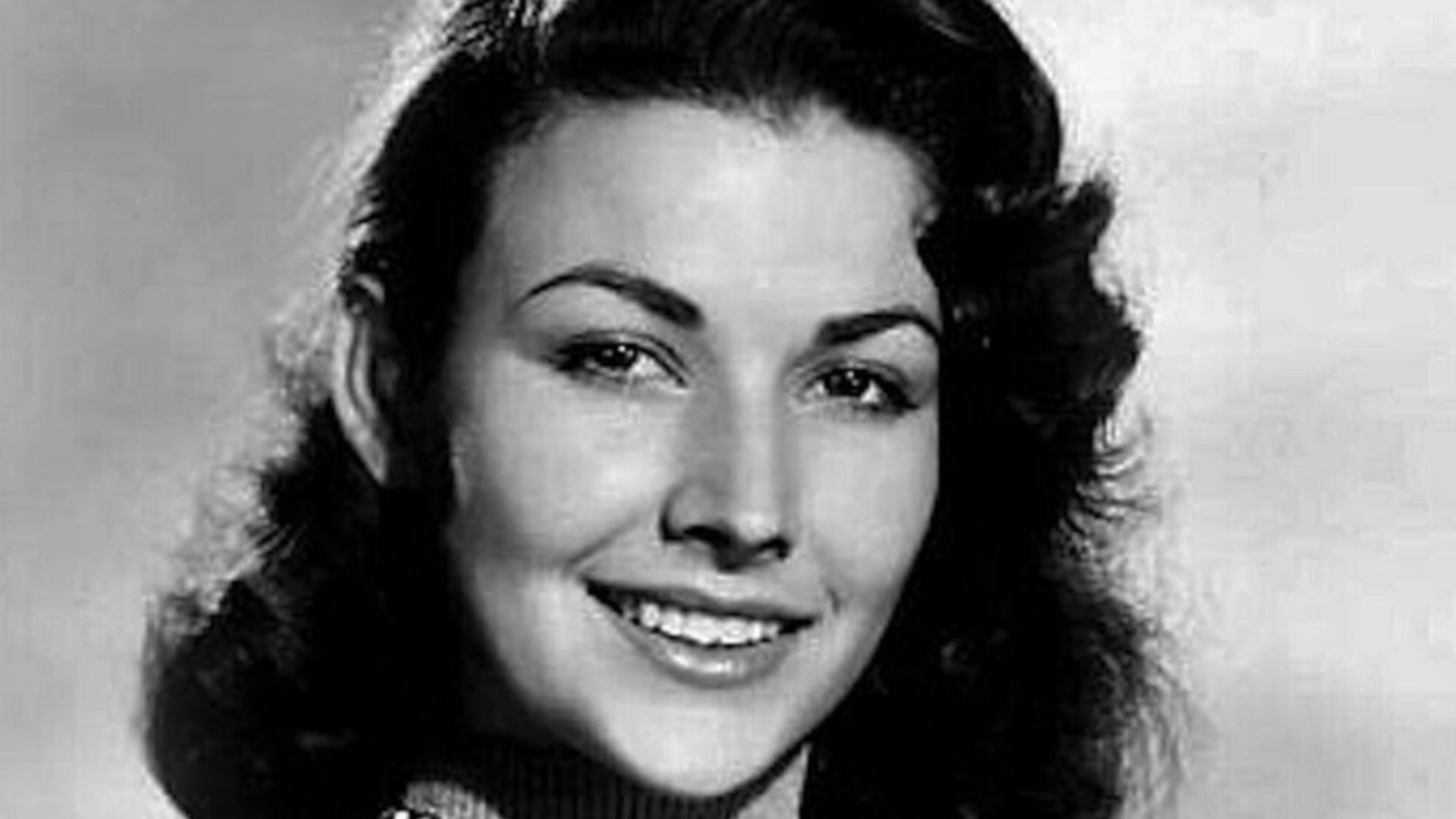 Publicity photo of actress Mara Corday for the film, Man Without a Star, 1955.