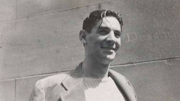 Leonard Bernstein looking at the camera