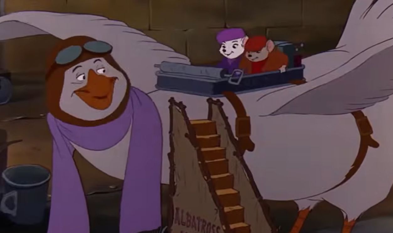 Screenshot from The Rescuers, Walt Disney Productions (1977)