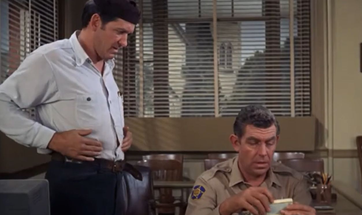 Screenshot from The Andy Griffith Show, CBS (1960–1968)