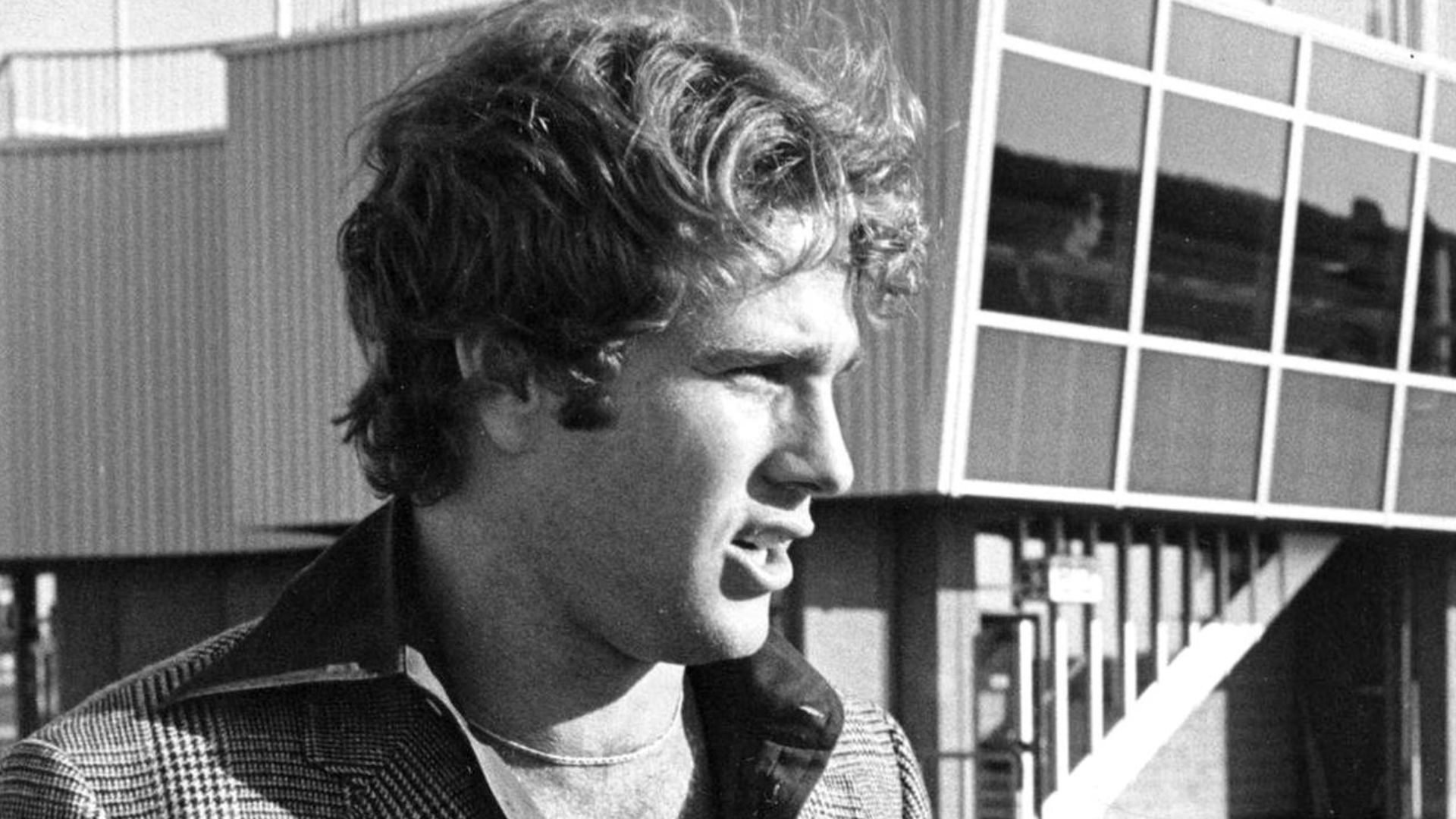 Photograph of the American film star Ryan O’Neal during his visit to Finland.