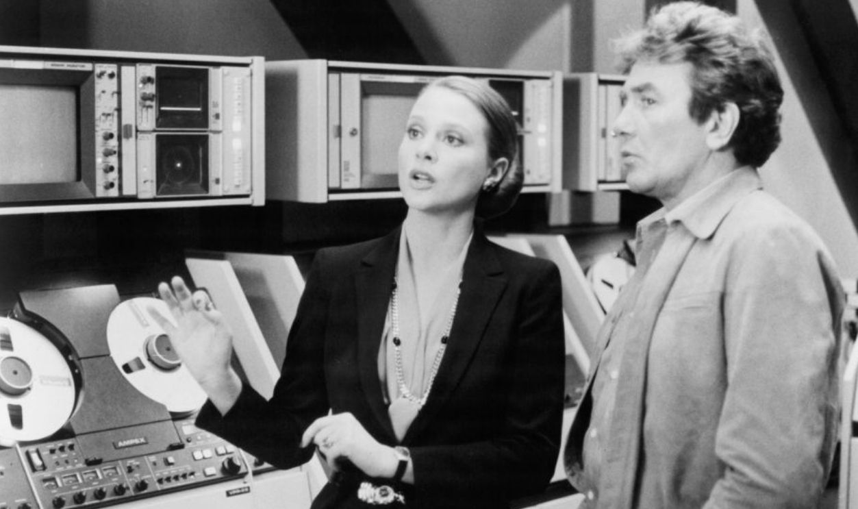 Susan Dey and Albert Finney in a scene from the film 'Looker', 1981.
