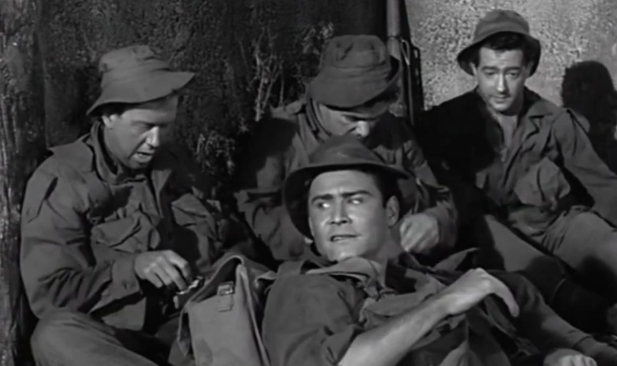 Screenshot from A Hill in Korea (1956)