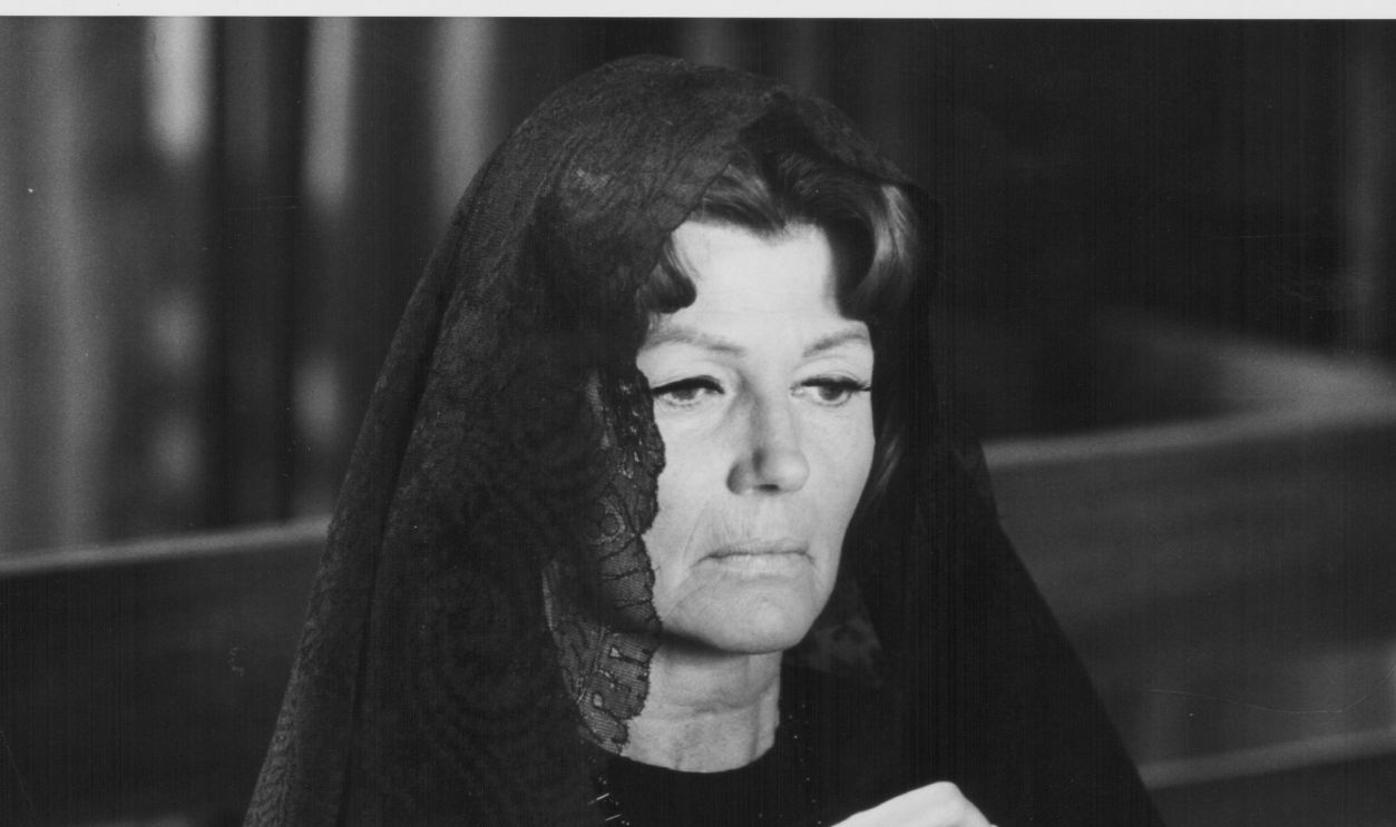 Actress Rita Hayworth in a scene from the movie 'The Wrath of God', 1972