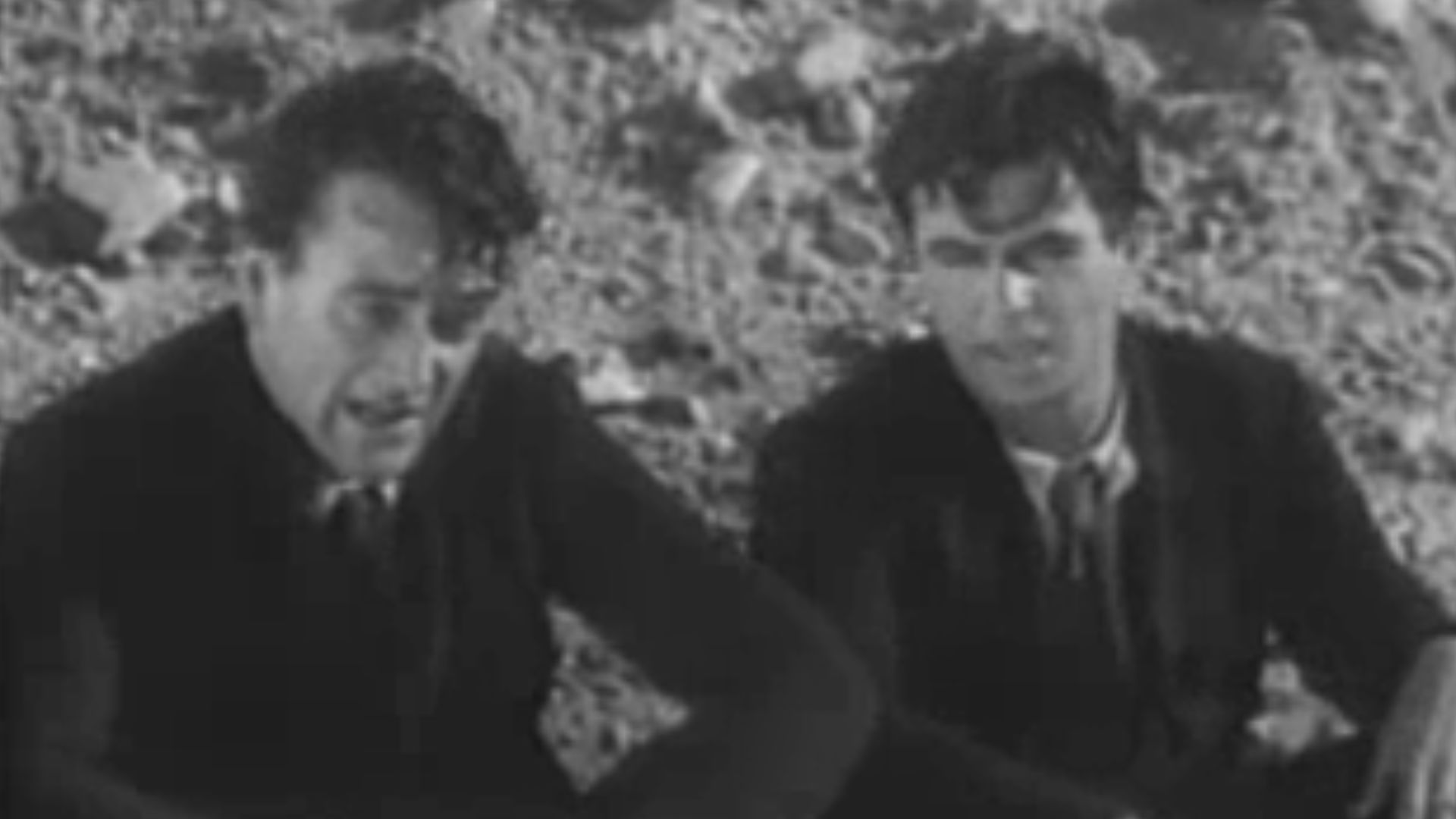 John Wayne and Noah Beery, Jr. in The Trail Beyond, a 1934 film by Robert N. Bradbury