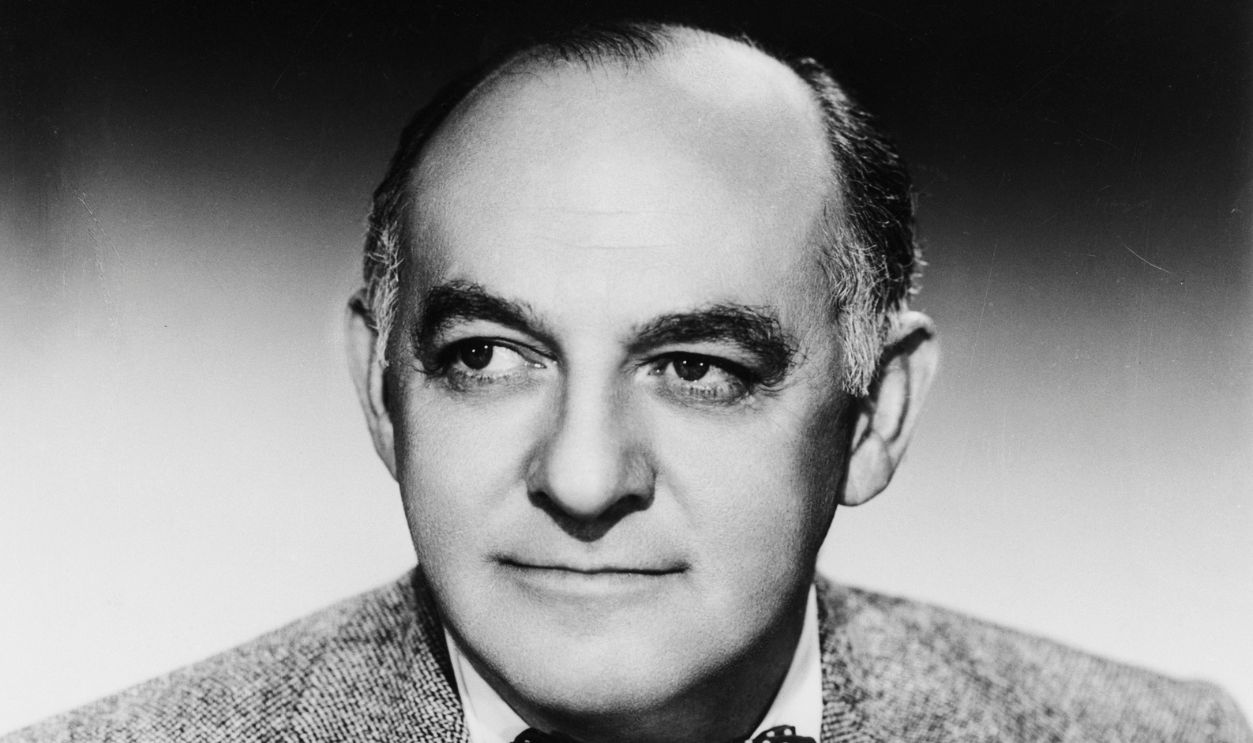 Portrait of Harry Cohn president of Columbia Pictures.