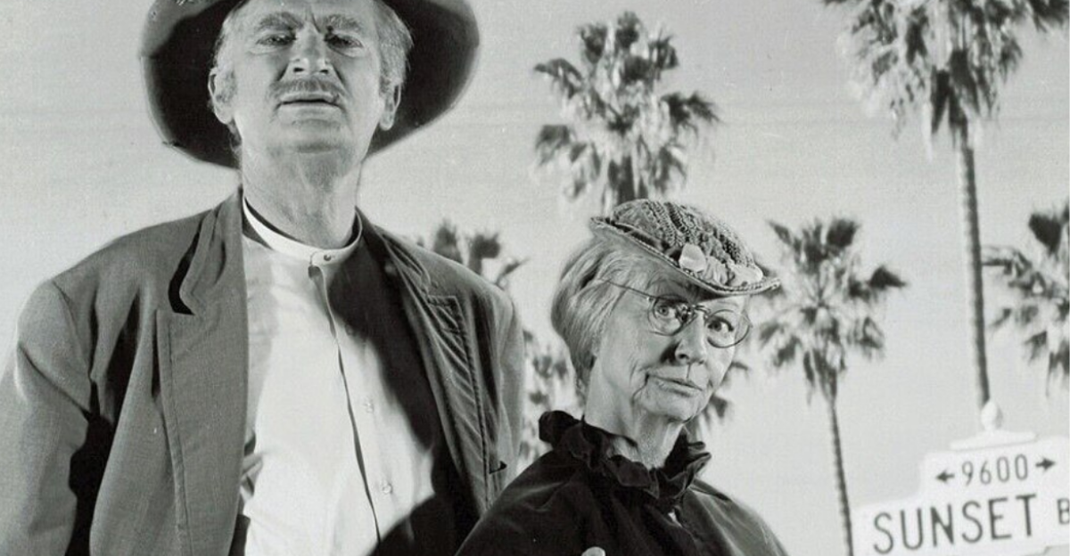 Actors Buddy Ebsen and Irene Ryan