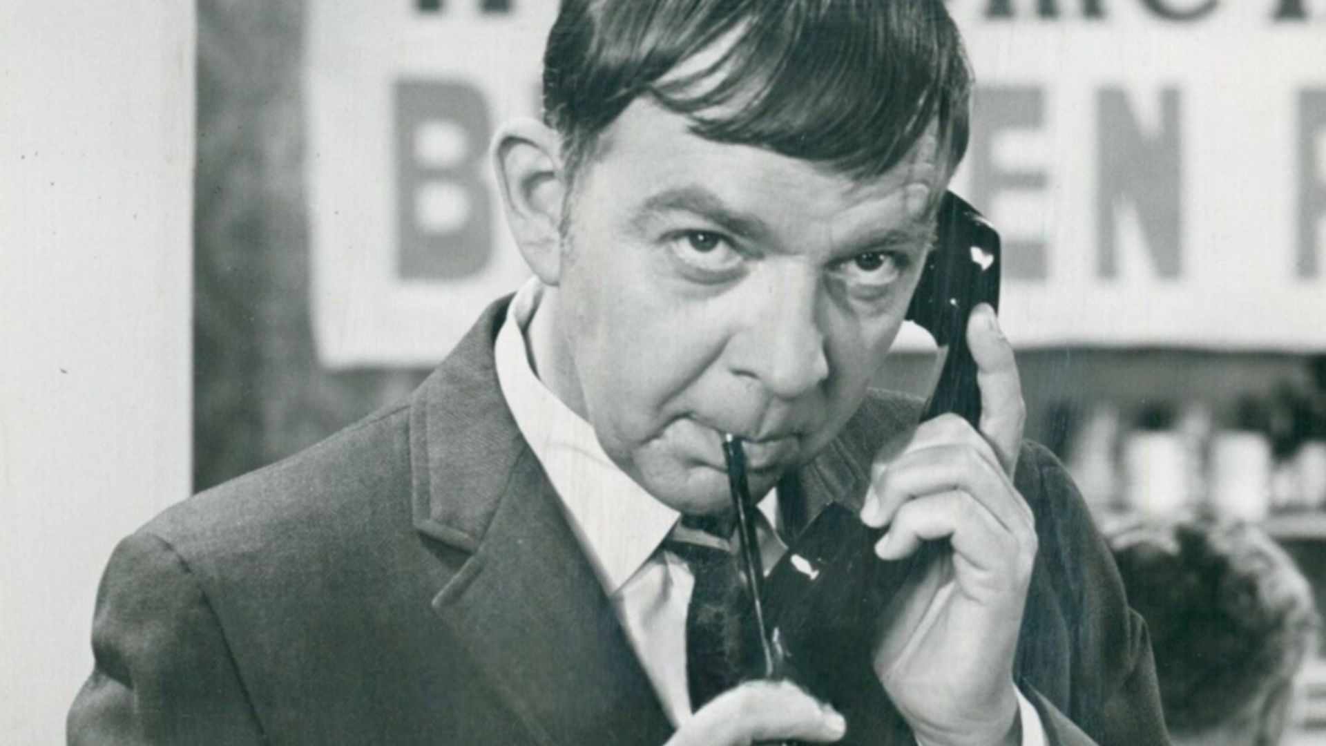 Photo of Woodrow Parfrey as Braden Pyle, Goober Pyle's brother from the television program Mayberry R.F.D..