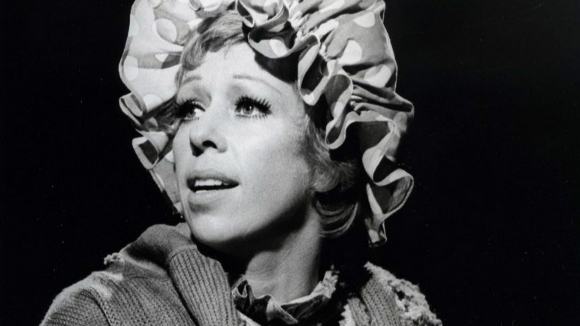 Photo of Carol Burnett as the charwoman character from the television program The Carol Burnett Show.