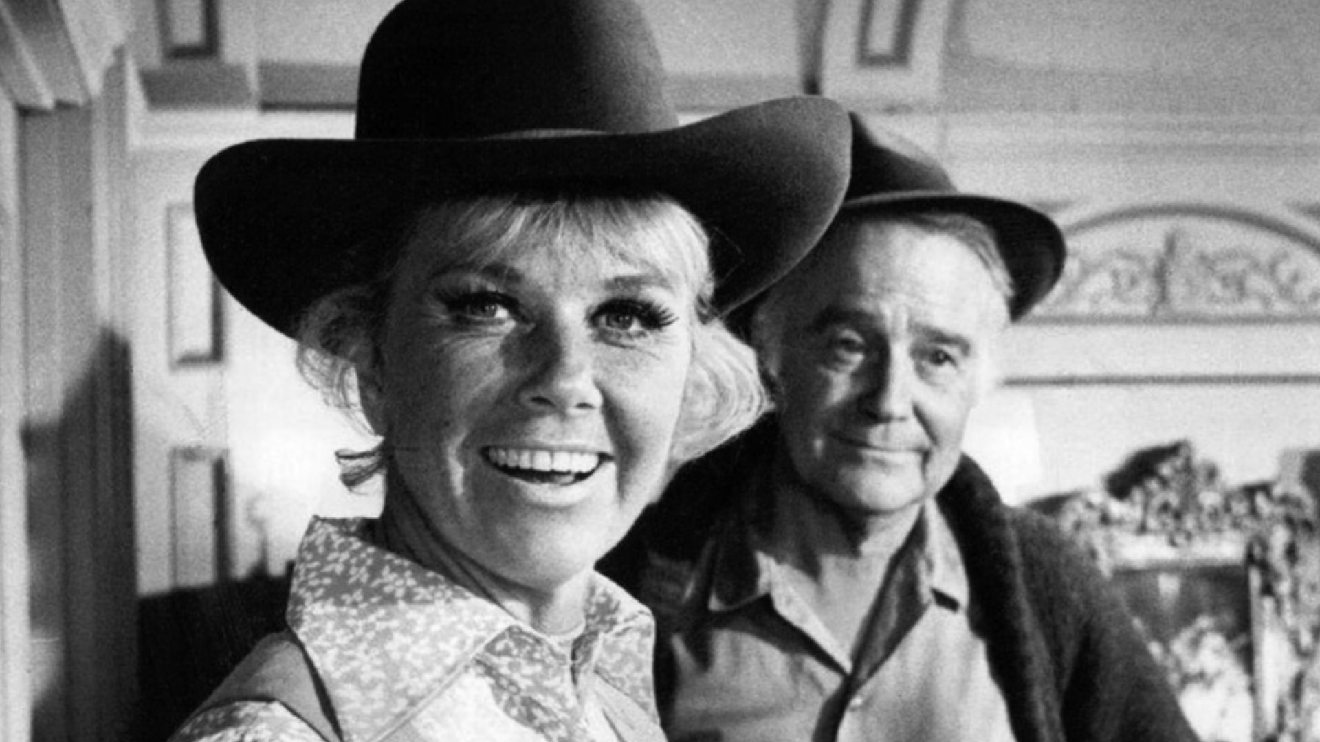 Photo of Doris Day and Lew Ayres from the television program The Doris Day Show.