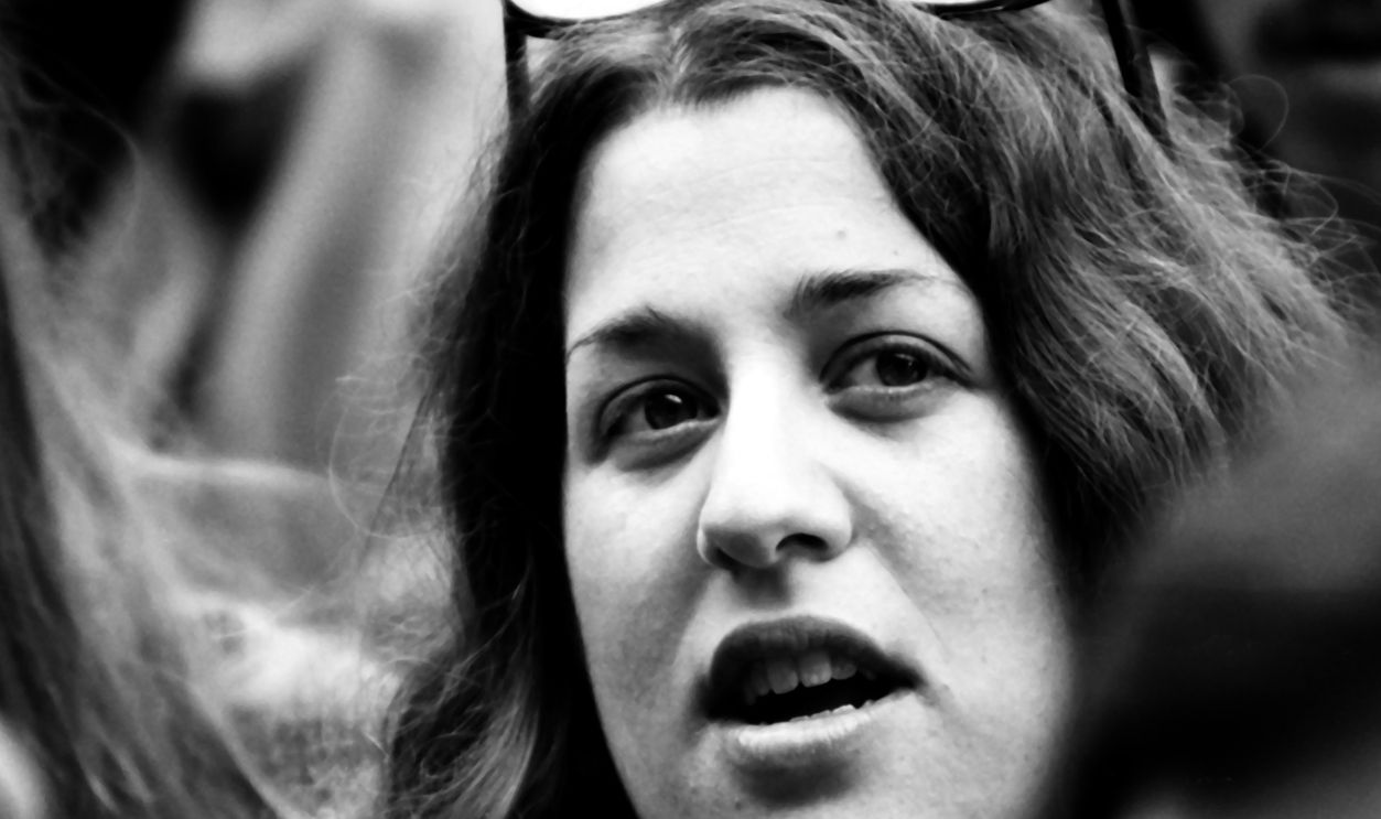 Cass Elliot awaiting a performance as festival attendees, musicians, staff and media freely mingled at The Monterey International Pop Festival in the intimate setting of the Monterey Fair Grounds, on a chilly June weekend in 1967. 