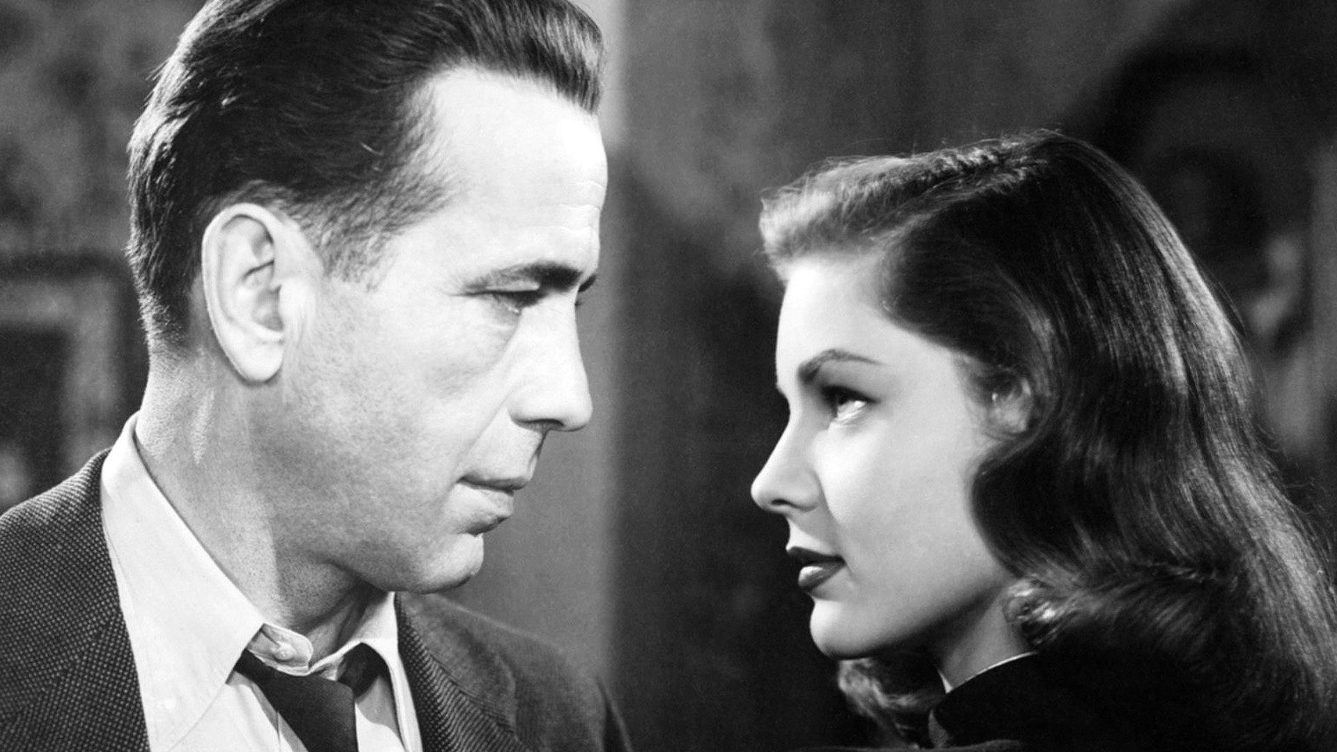 Photo of Humphrey Bogart and Lauren Bacall from the 1946 film The Big Sleep.