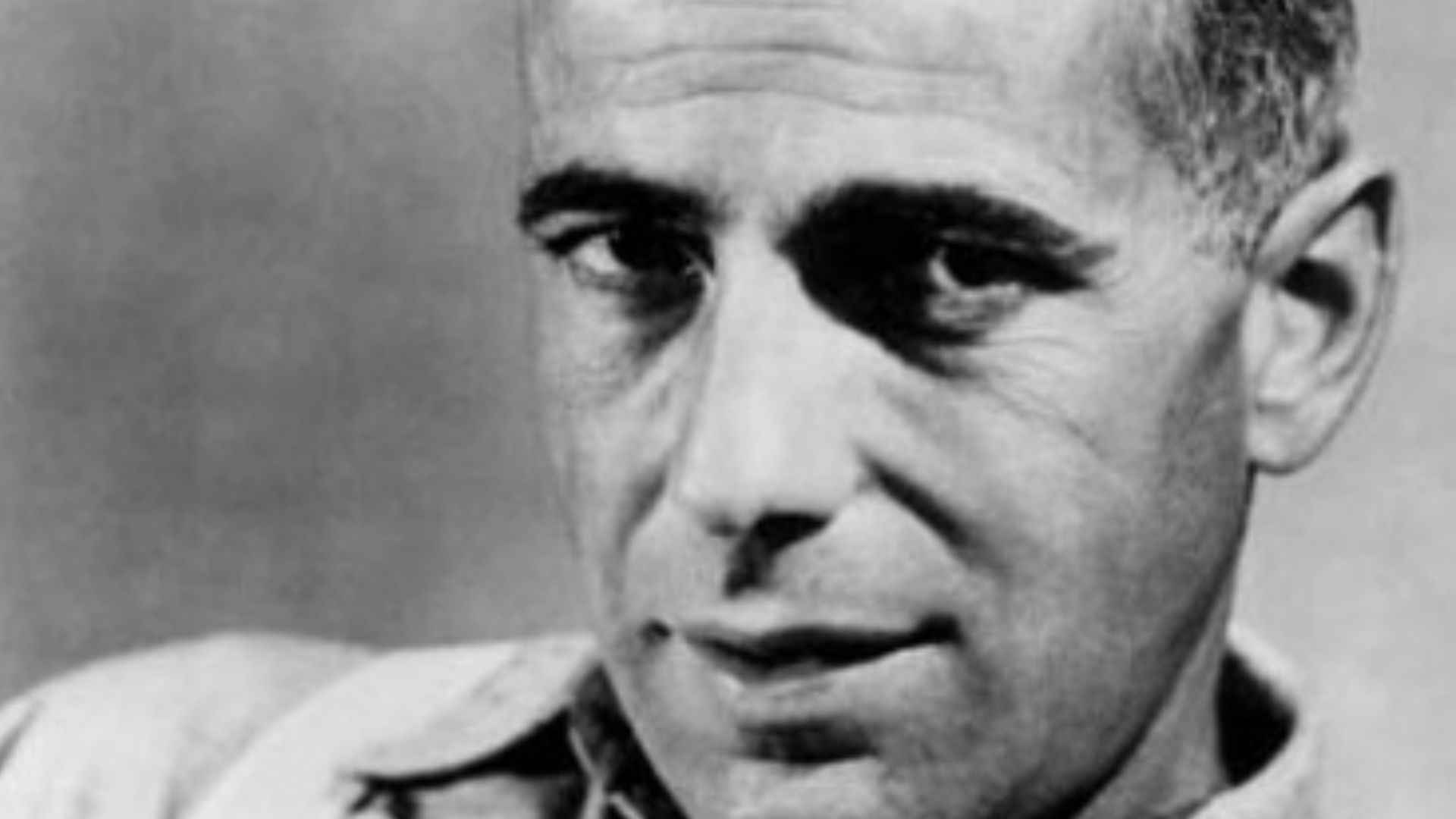 Still of Humphrey Bogart from American gangster heist noir film High Sierra (1941). See also film still. No copyright notice.