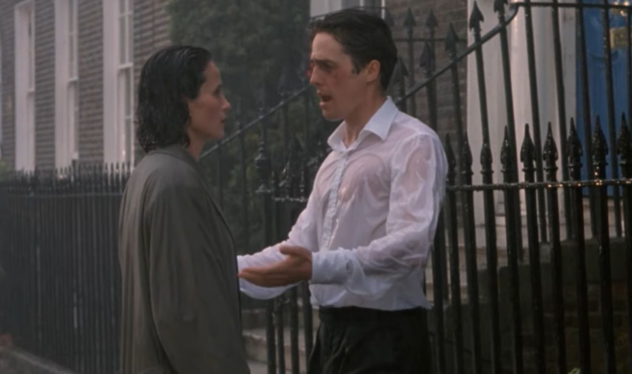 Screenshot from Four Weddings and a Funeral (1994)
