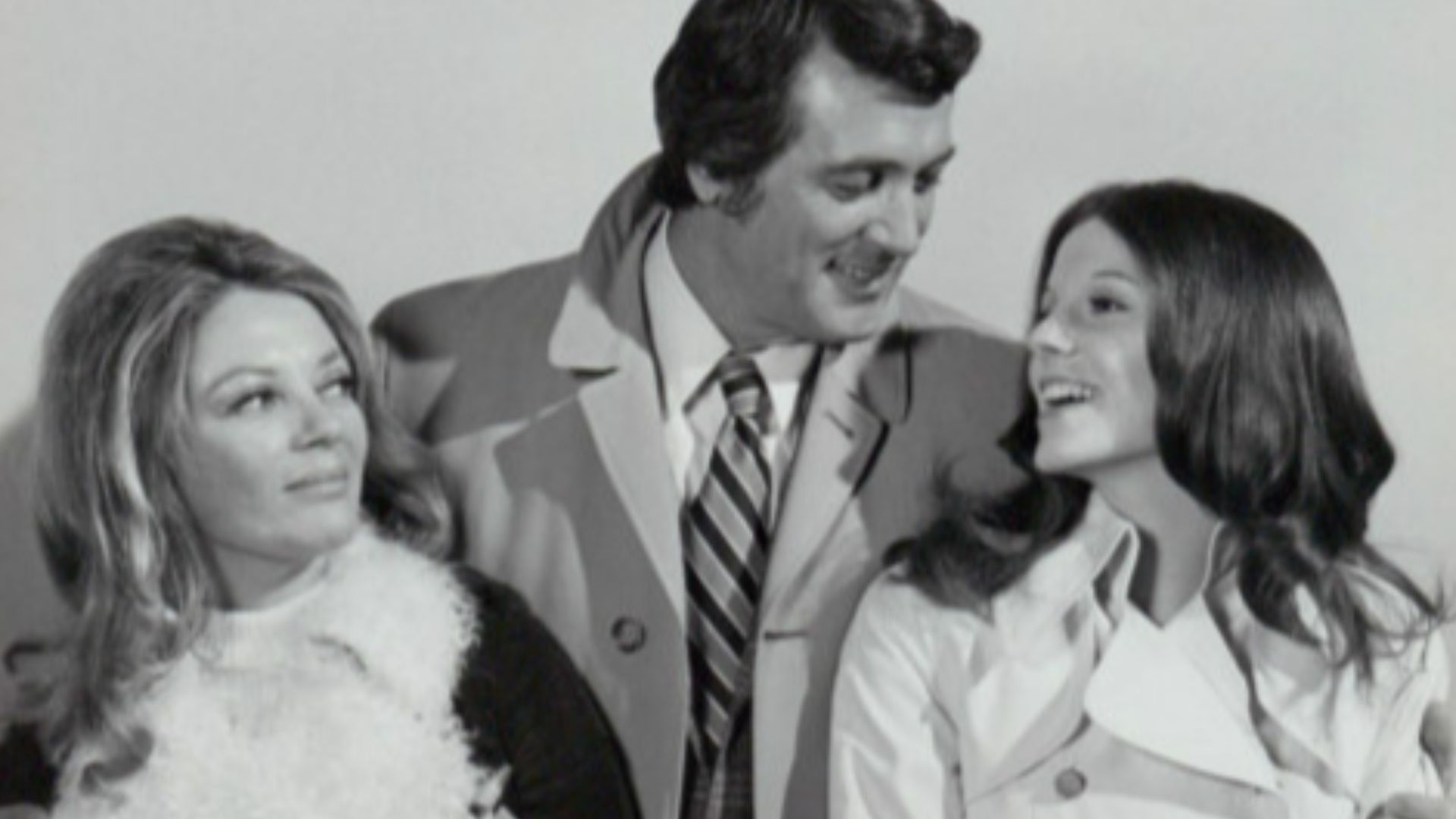Publicity photo of Sheree North, Rock Hudson and Susan Saint James from McMillan & Wife, 1972.