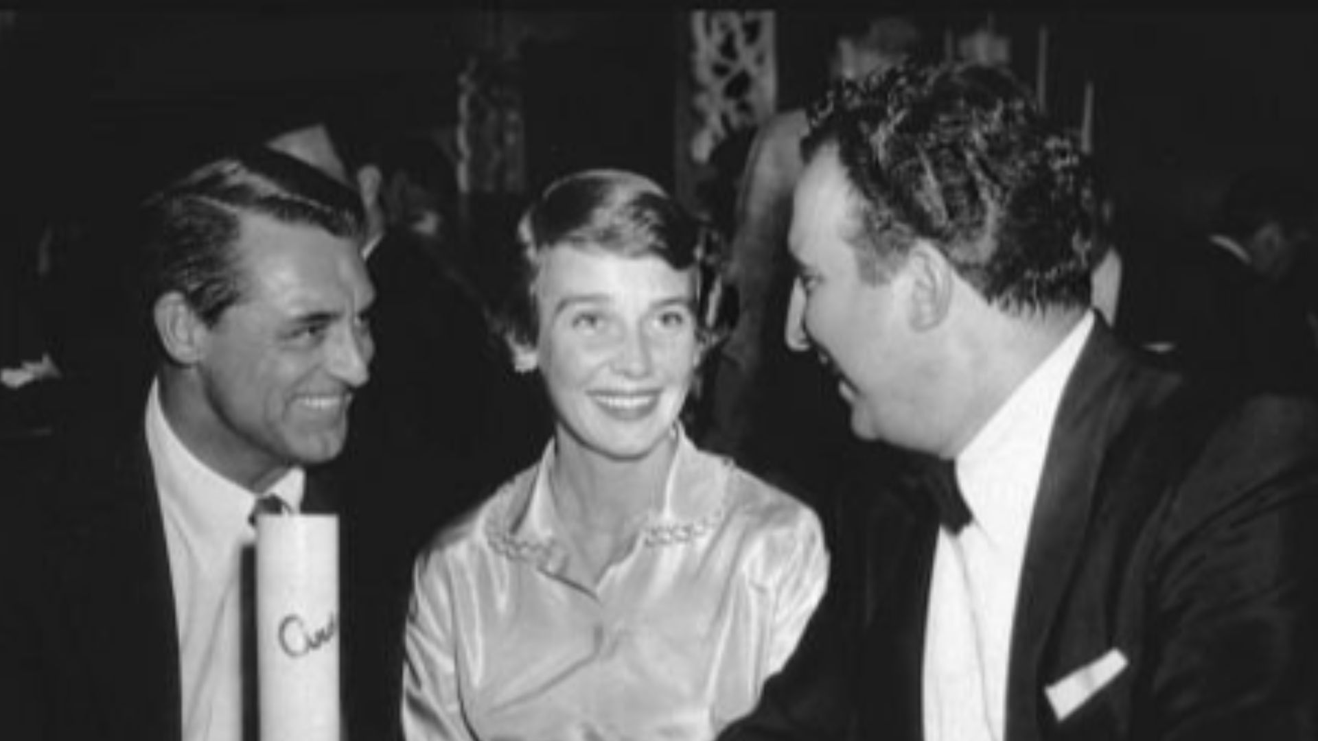 Cary Grant, Betsy Drake and Dick Stabile at Ciro's in 1955.