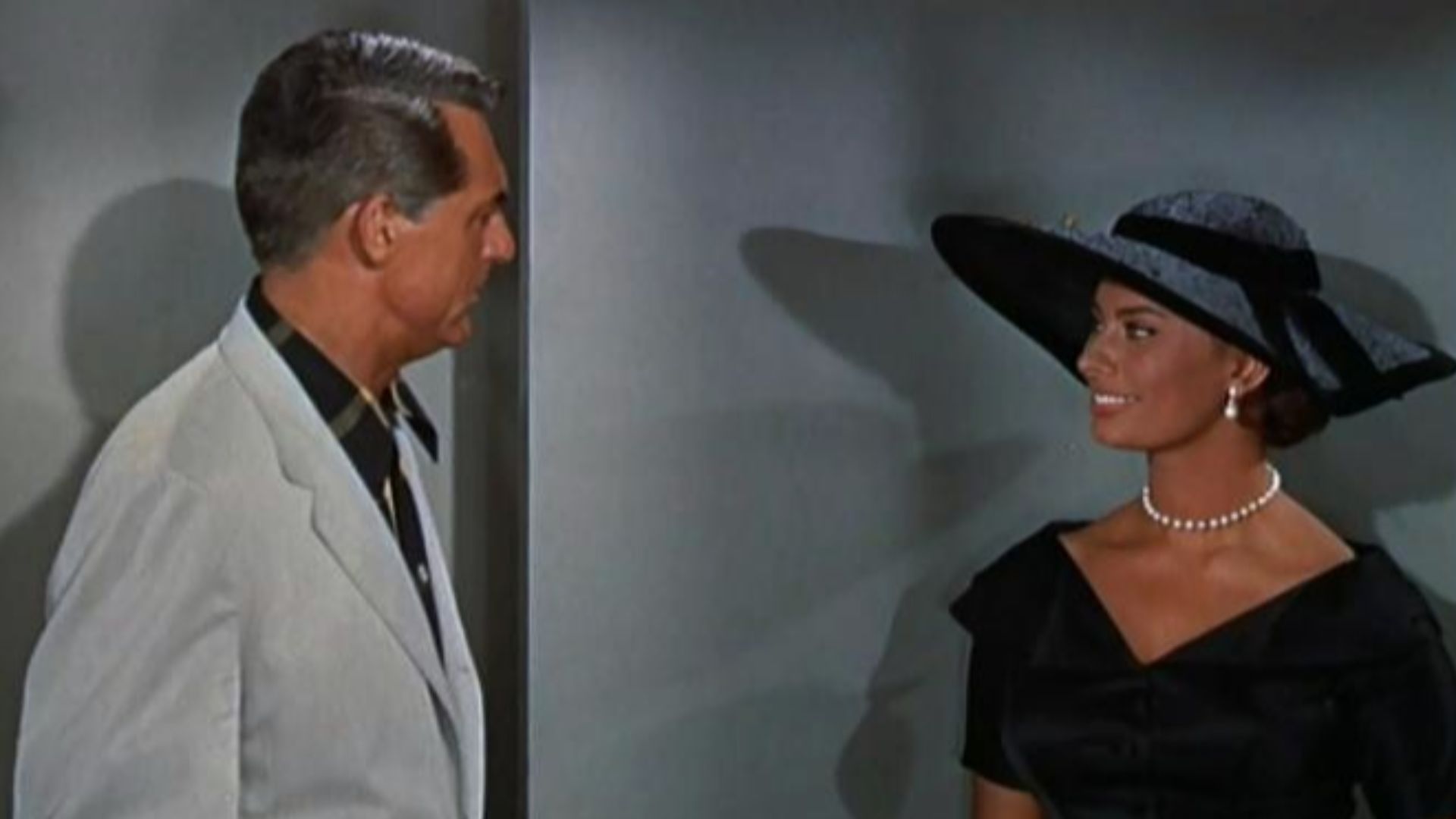 Cary Grant & Sophia Loren in Houseboat - trailer (cropped screenshot)