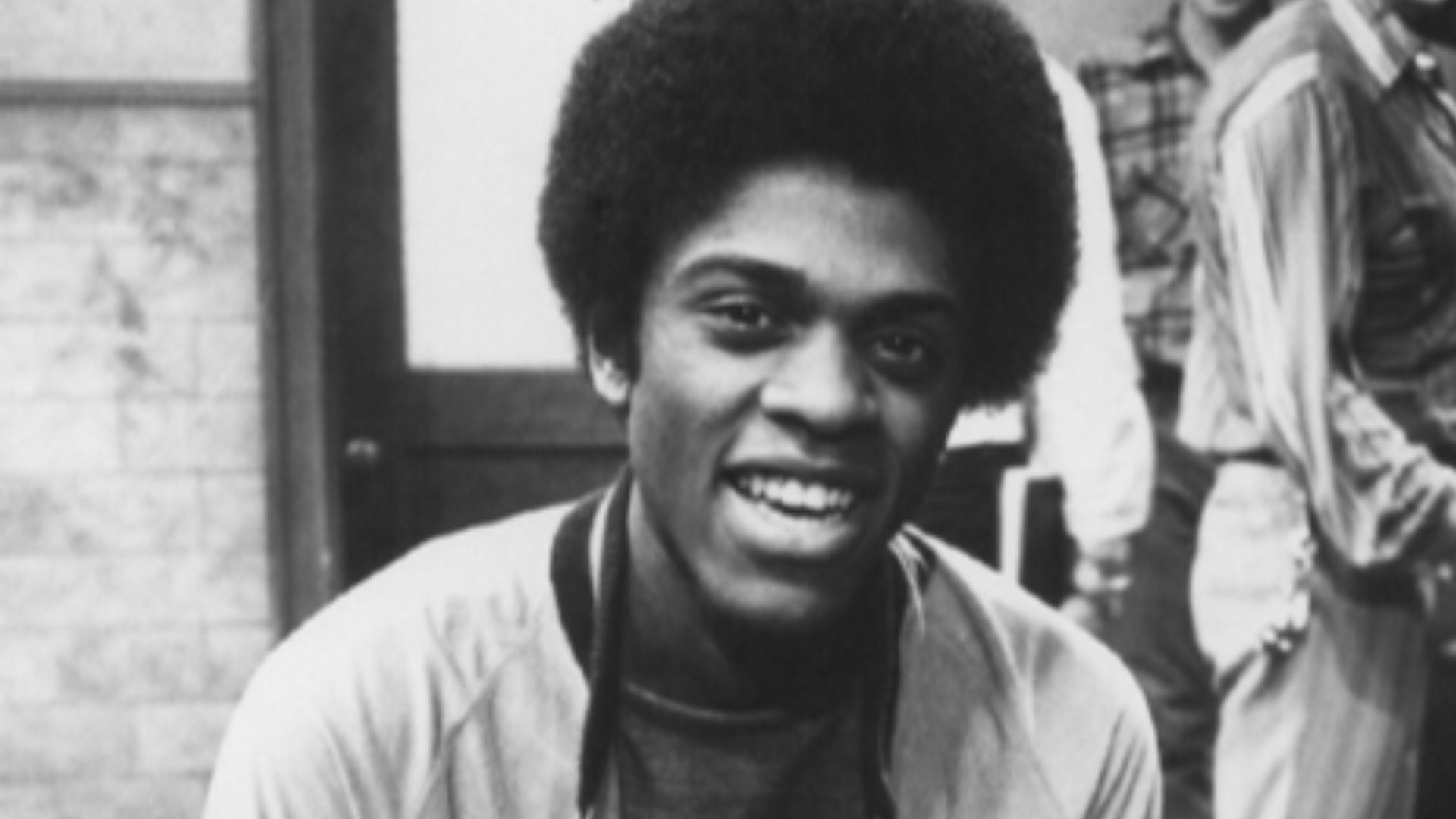 Publicity photo of American actor Lawrence Hilton-Jacobs promoting his role on the ABC television series Welcome Back, Kotter.