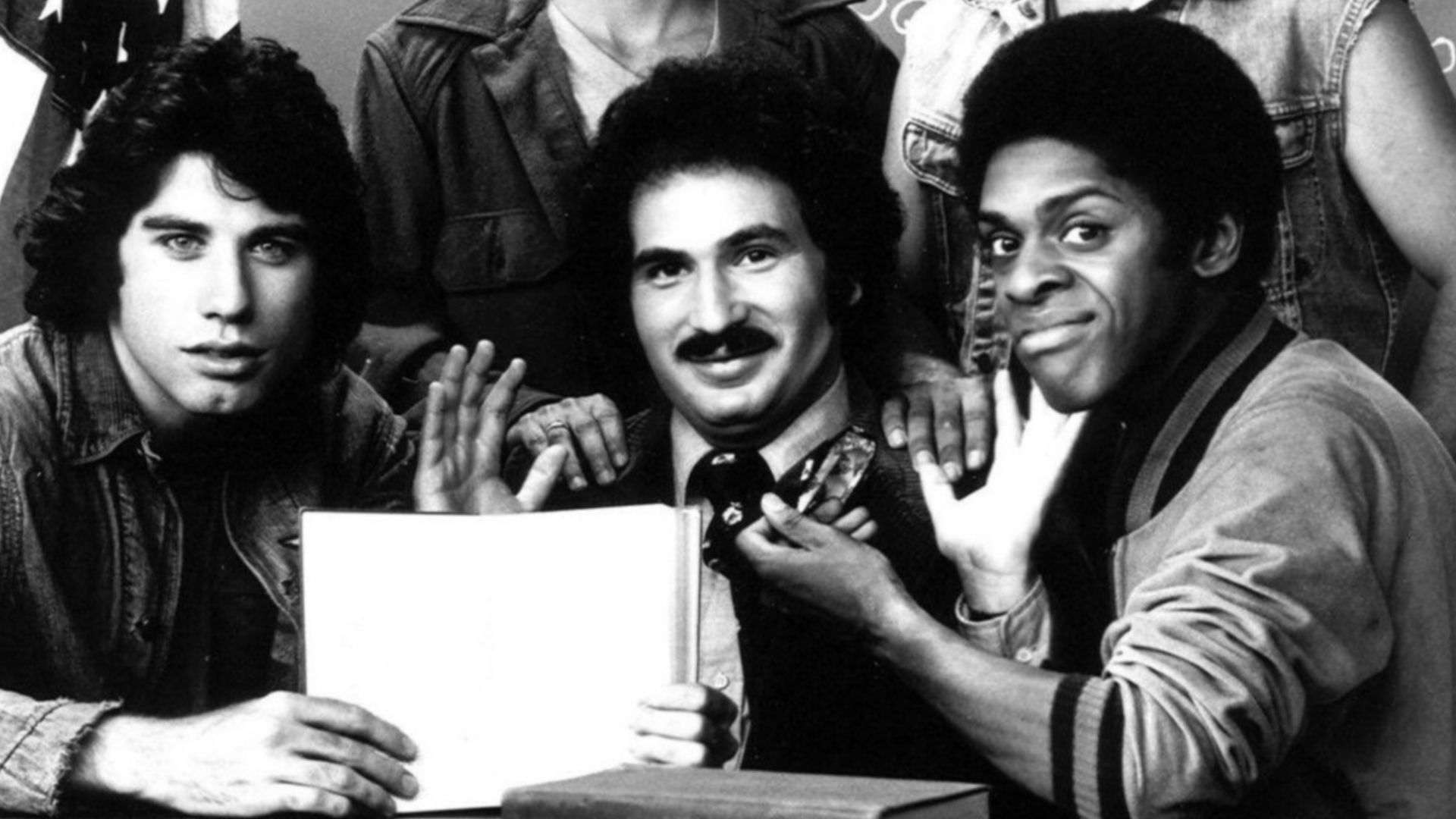 Main cast photo from the television program Welcome Back, Kotter.