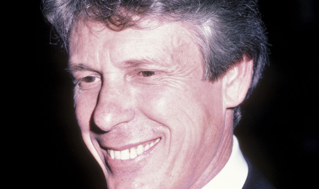 Fashion Designer Nolan Miller attends the party for Dynasty Fashion by Edward Lowell on April 3, 1986 at Chasen's Restaurant in Beverly Hills, California.