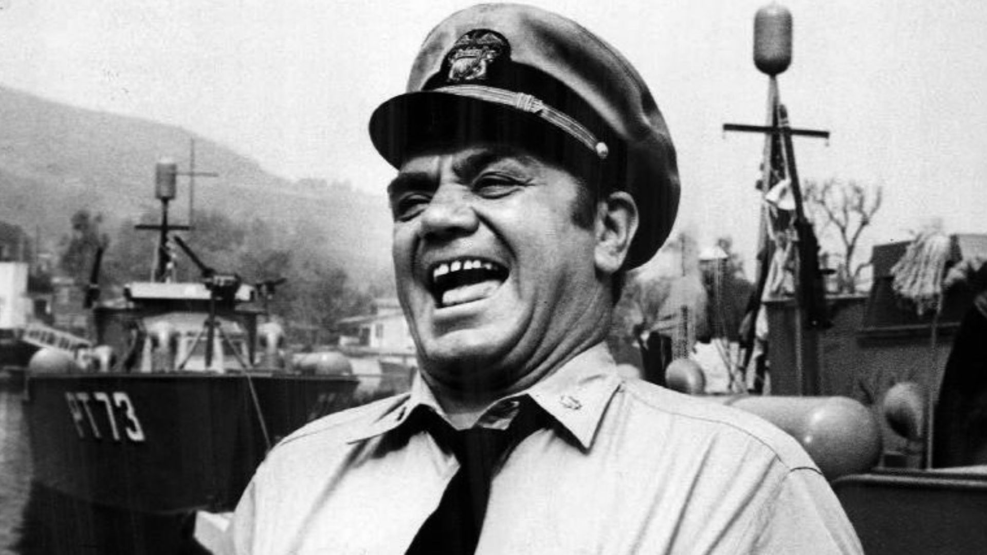 Photo of Ernest Borngine as Commander Quentin McHale from the television program McHale's Navy.