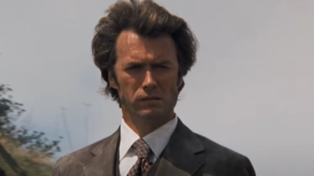 A visually captivating still taken from a pivotal moment in the film Dirty Harry (1971)
