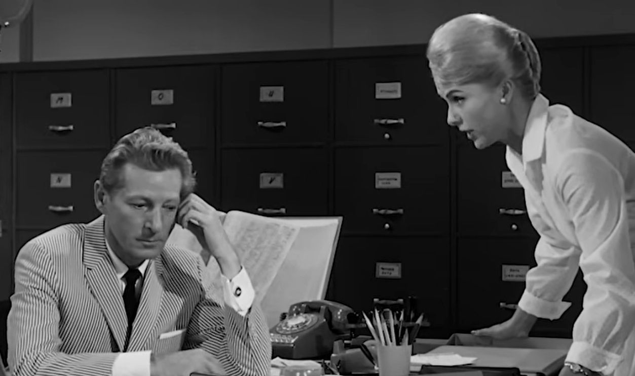 Screenshot from The Man from the Diners' Club (1963)