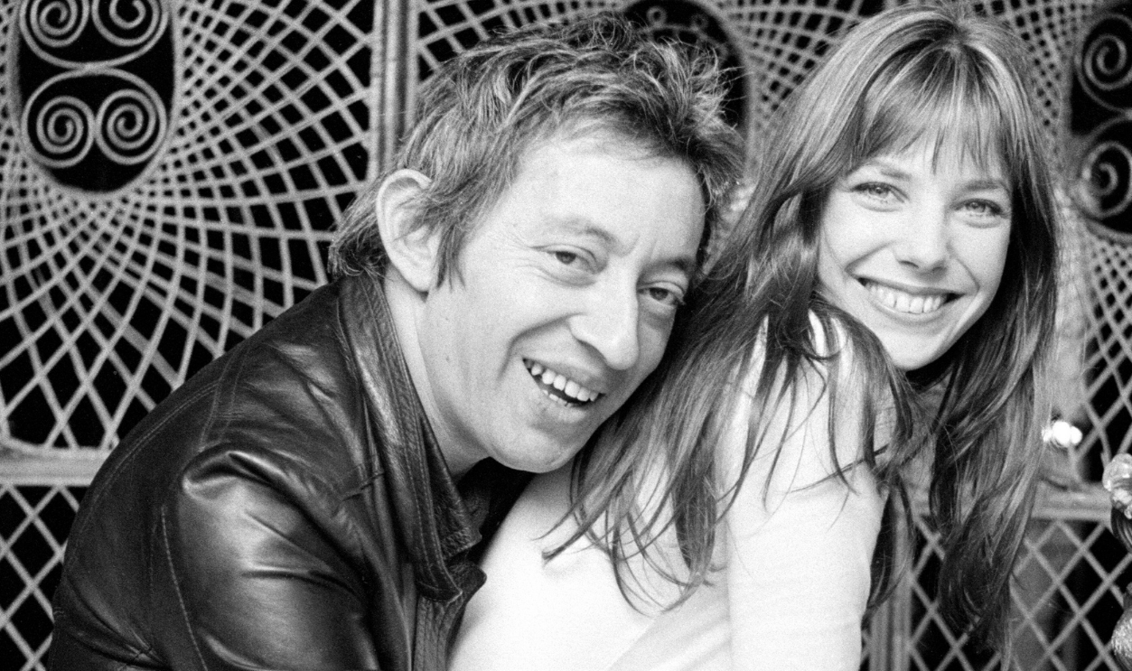 Jane Birkin and Serge Gainsbourg at their Paris luxury home.
