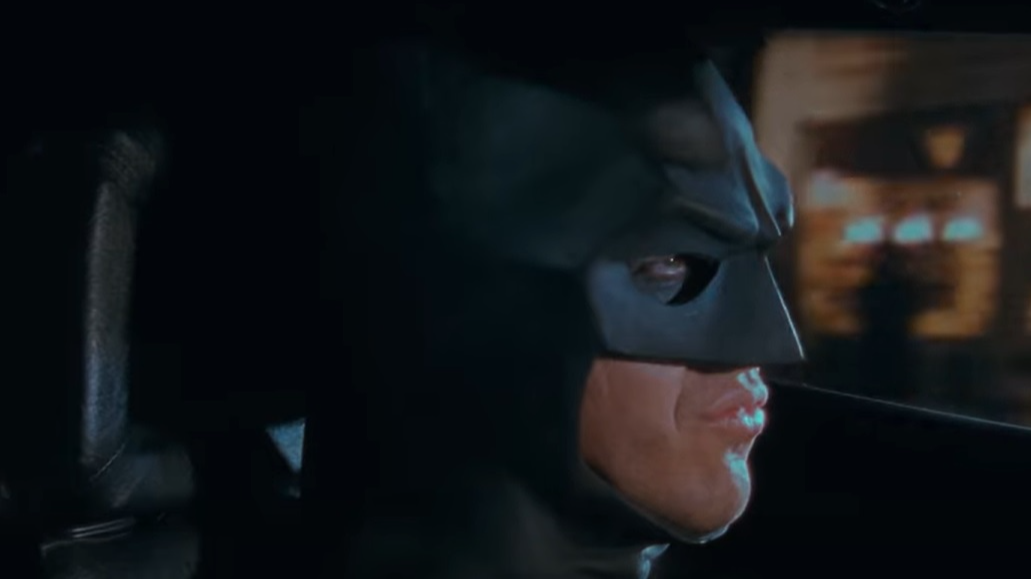 A visually captivating still taken from a pivotal moment in the film Batman (1989)