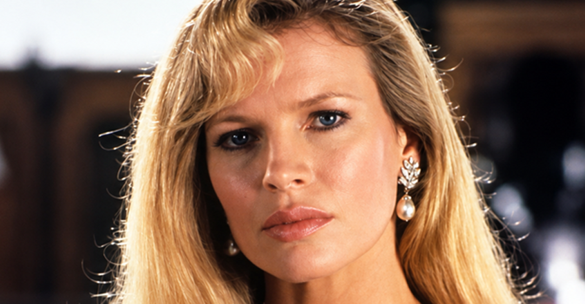 Kim Basinger on the set of 
