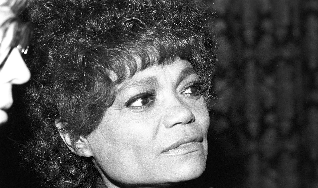 Eartha Mae Kitt (born Keith; January 17, 1927 – December 25, 2008) was an American singer and actress known for her highly distinctive singing style and her 1953 recordings of "C'est si bon" and the Christmas novelty song "Santa Baby". Pictured when visiting Sweden in the 1970s.