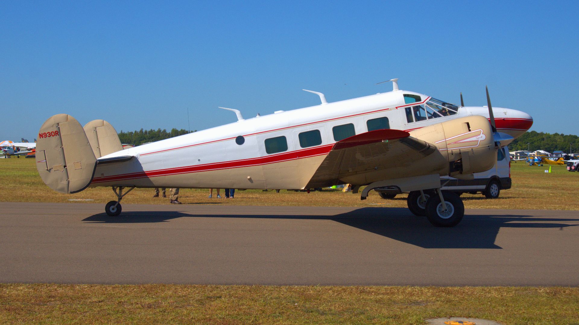 Beechcraft E18S-9700 N930R at 2024 Sun 'n Fun, Lakeland Linder International Airport.