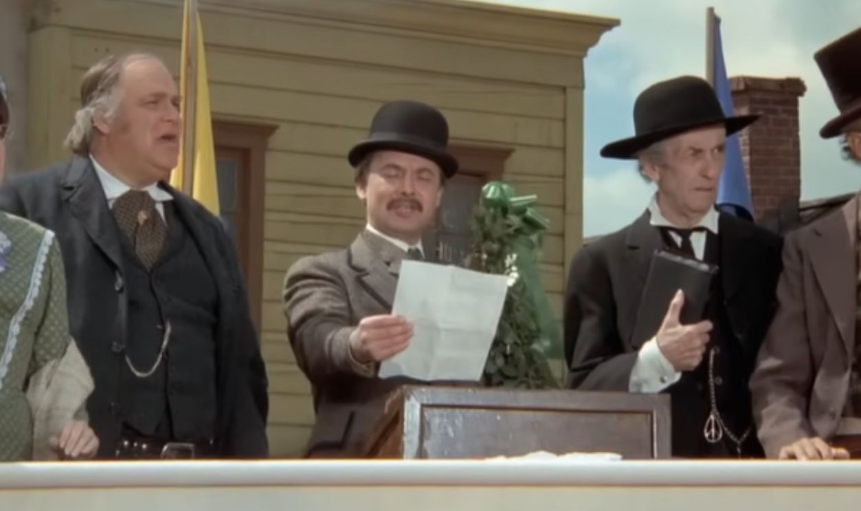Screenshot from Blazing Saddles (1974)