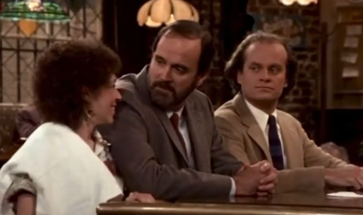 Screenshot from Cheers, NBC (1982–1993)