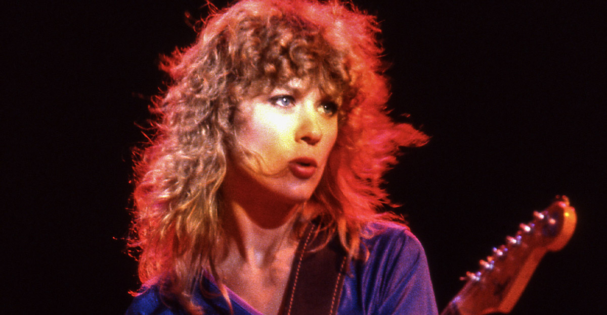 Nancy Wilson performs with Heart at Concord Pavilion on August 1, 1980 in Concord, California. 