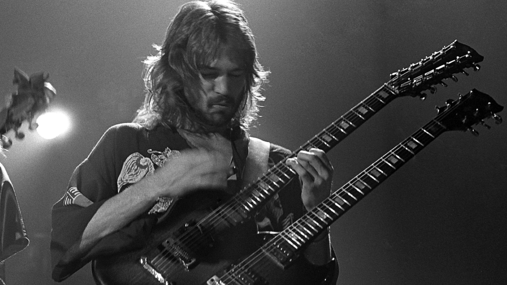 Nancy Wilson (left) and Roger Fisher (right) of the rock band Heart