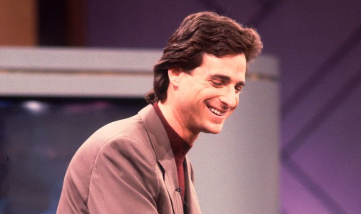 Actor Bob Saget appears on the Oprah Winfrey Show, Chicago, Illinois, April 24, 1990.