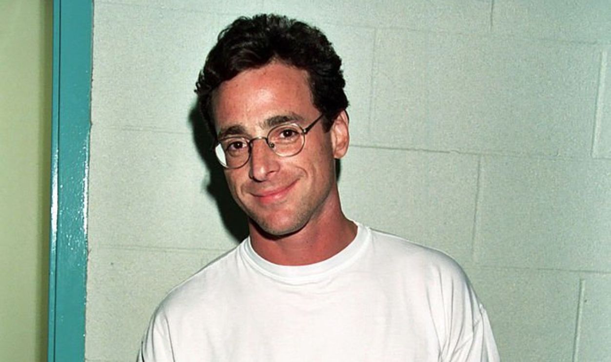 Bob Saget during 3rd Annual Rock'n the Puck Celebrity Hockey Game to Benefit TJ Martell, 1994 at Great Western Forum in Los Angeles, CA, United States.