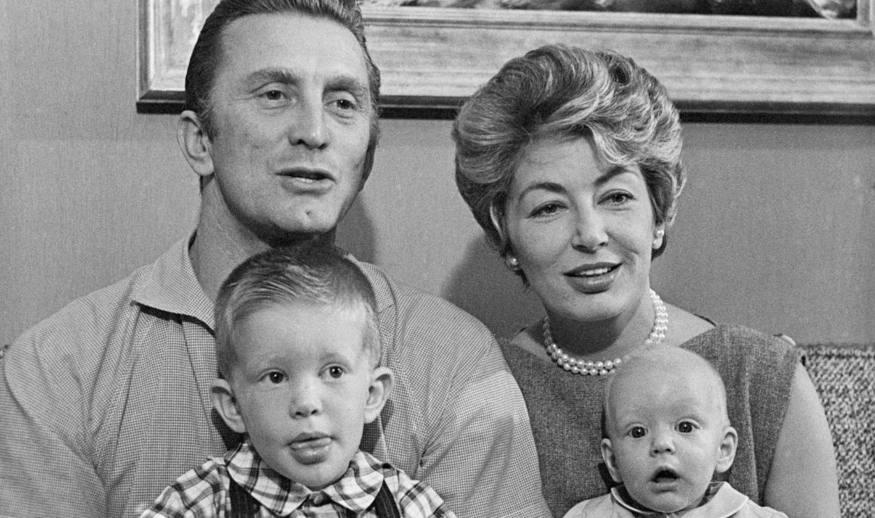 Kirk Douglas with His Family