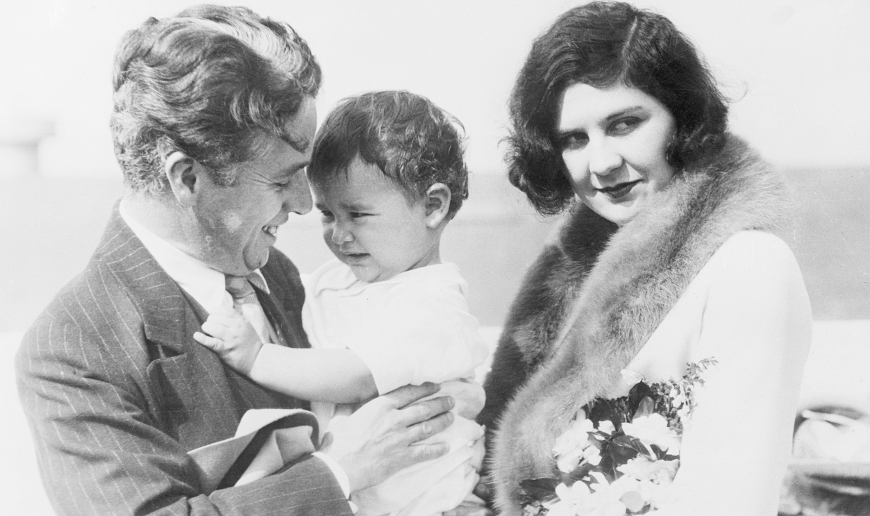 Charles And Lita Chaplin With Infant Son