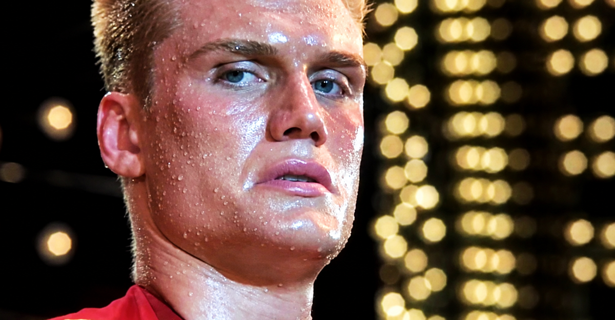 Screenshot of Dolph Lundgren as Ivan Drago in Rocky IV (1985)