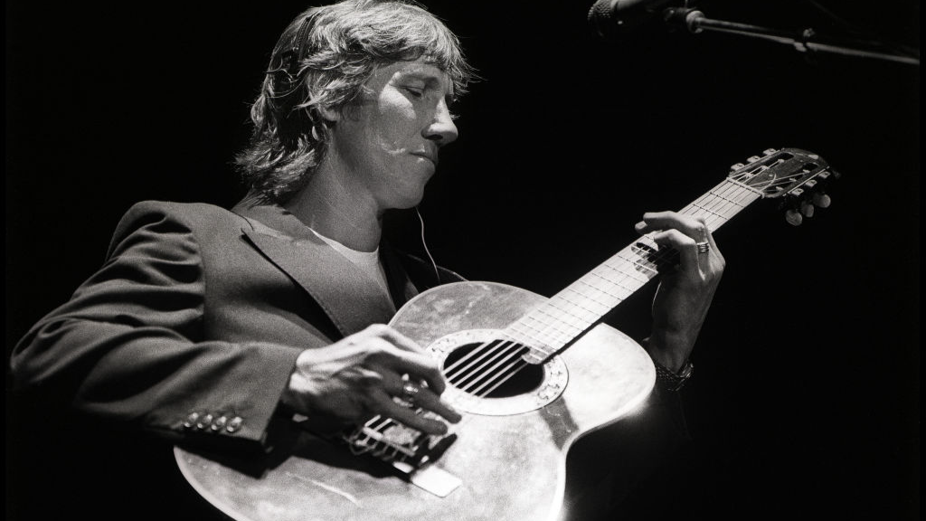 Roger Waters performs on stage on his 'Pros and Cons of Hitch Hiking