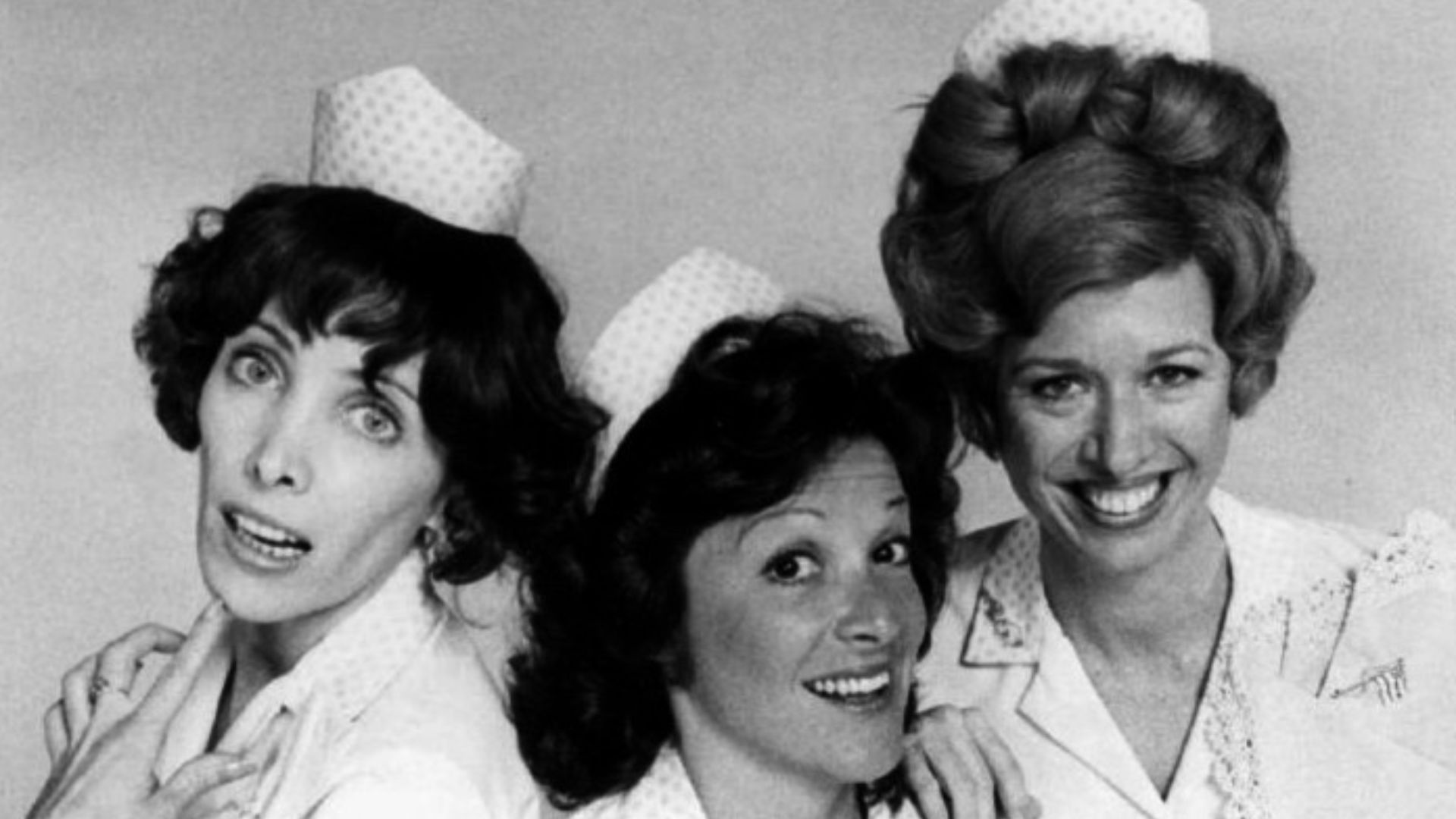 Cast photo of the waitresses at Mel's Diner from the television program Alice.  From left: Beth Howland as Vera, Linda Lavin as Alice, and Polly Holliday as Flo.